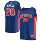 Camiseta Wayne Ellington 20 Detroit Pistons Icon Edition Azul Hombre